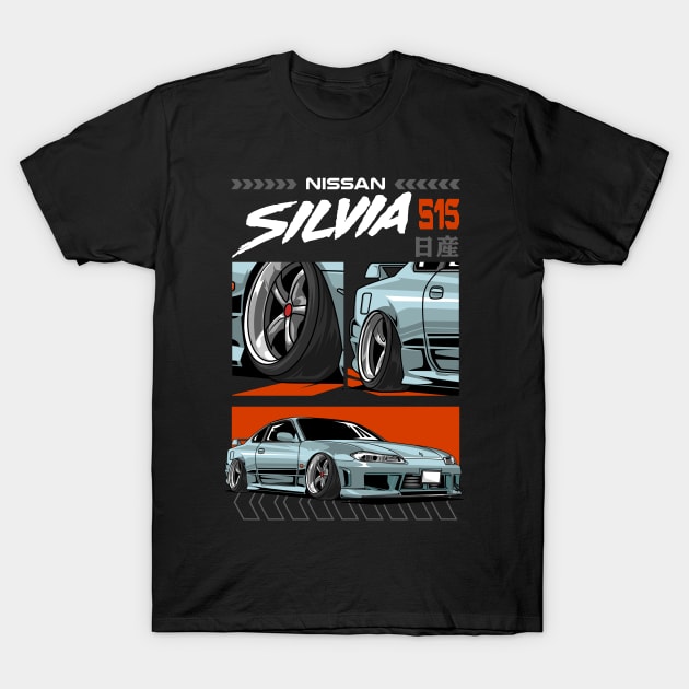 Iconic Silvia S15 Car T-Shirt by milatees